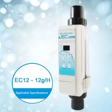 12g/h Salt Water Pool Chlorine Generator System Chlorinator for 16000 Gallon