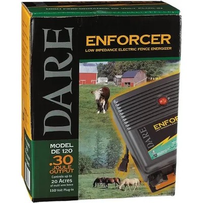 Electric Fence Energizer 110V 20-Acre By Dare DE120 Enforcer Series