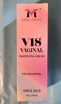 MACARIA Cosmetics V18 Vaginal Tightening Cream 30g Tube Ex. 2027 *NEW* *SEALED*