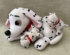 Vintage 1996 Mattel Disney 101 Dalmatians Perdy Plush Mother with 2 Puppies