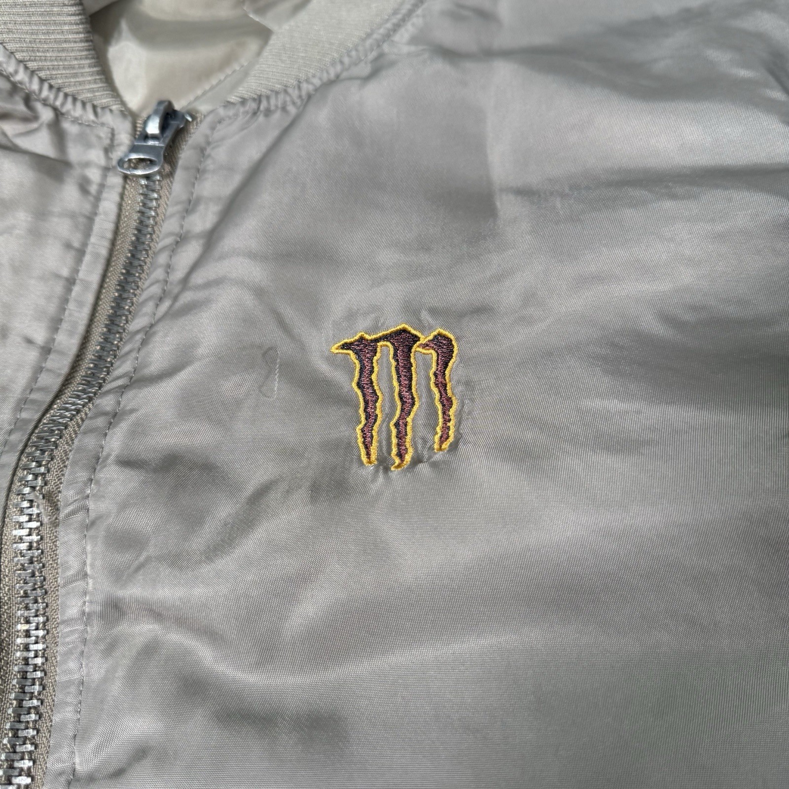 Monster Energy Bomber Jacket Men's Small Java  Be… - image 3