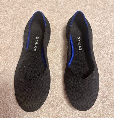 Rothy s The Flats Size 11.5 Black  - Excellent Pre-owned!