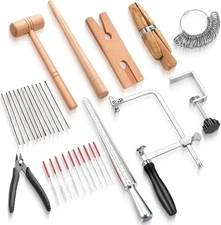 Jewelers Tools Set Including Jeweler Saw Frame Bench Pin Clamp Diamond Needle...
