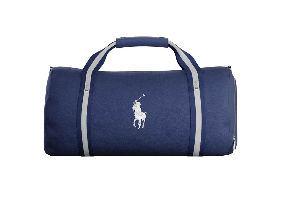 POLO Ralph Lauren DUFFLE Gym CARRY-ON Weekender TRAVEL Bag Navy