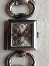 Womens Gucci Dress Watch 120 SST 1217 4572 Used Condition