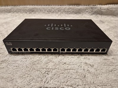 Cisco SG110 16-Port Gigabit Ethernet PoE Switch With Power Cable