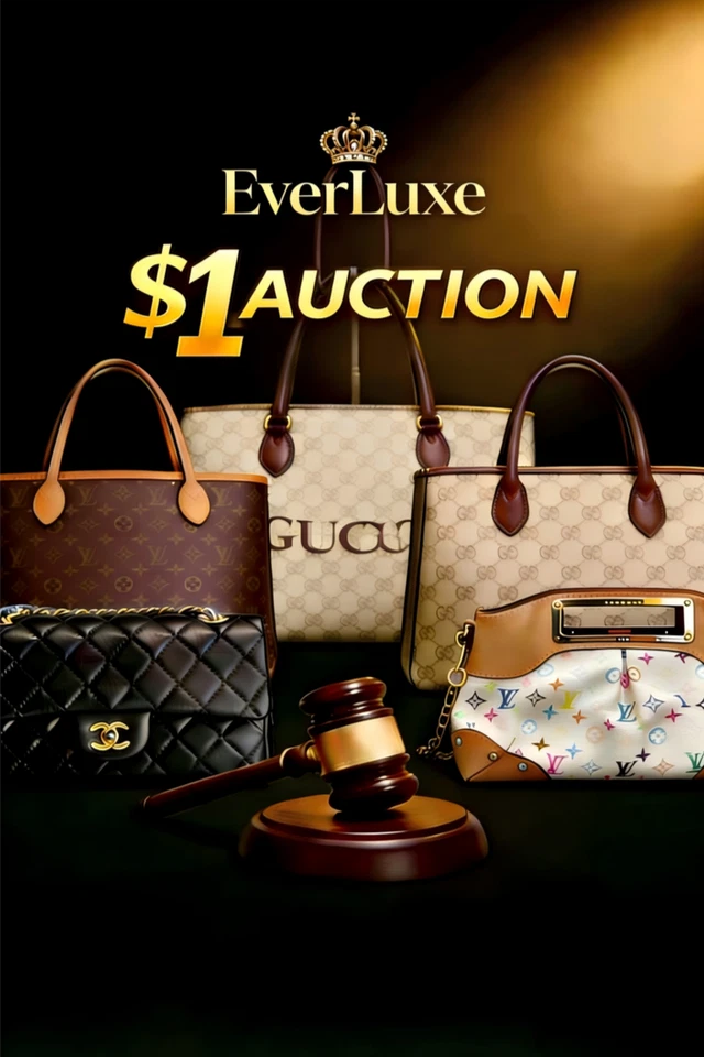 EverluxHK ‘s Pre-Owned LV , Gucci , Celine & more $1 Auction , Don’t miss