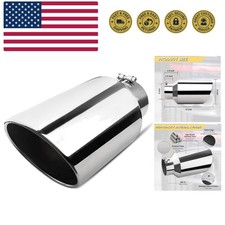 Sleek 5-inch Inlet 8-inch Outlet Exhaust Tip - Rust Prevention Easy Install