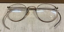 Vintage FulVue 1/10 12K GF Round Wire Rim Eyeglasses Cable Temple