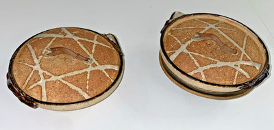 One-of-a-Kind Handmade Studio Pottery Stoneware Condiment Bowls w Lids Set