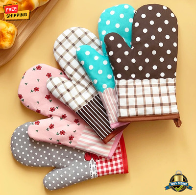 2PCS Microwave Oven Gloves   Anti-Scald, Heat-Insulated, Steam-Resistant
