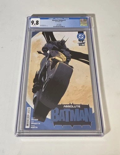 🔥 Absolute Batman #1 CGC 9.8 Graded 3rd Third Printing Nick Dragotta Cover A 🔥