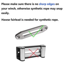 Winch Cable 4.8mmx15m Synthetic Fiber 5500lbs Breaking Strength Waterproof F BYE