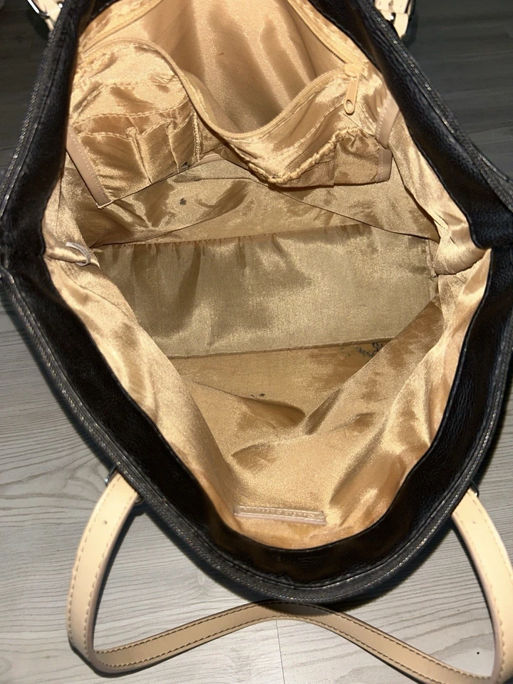 Croft & Borrow Elegante Bolso de Mano de Cuero Negro Cartera de Hombro Bolso de Mano Foto 4 de 4