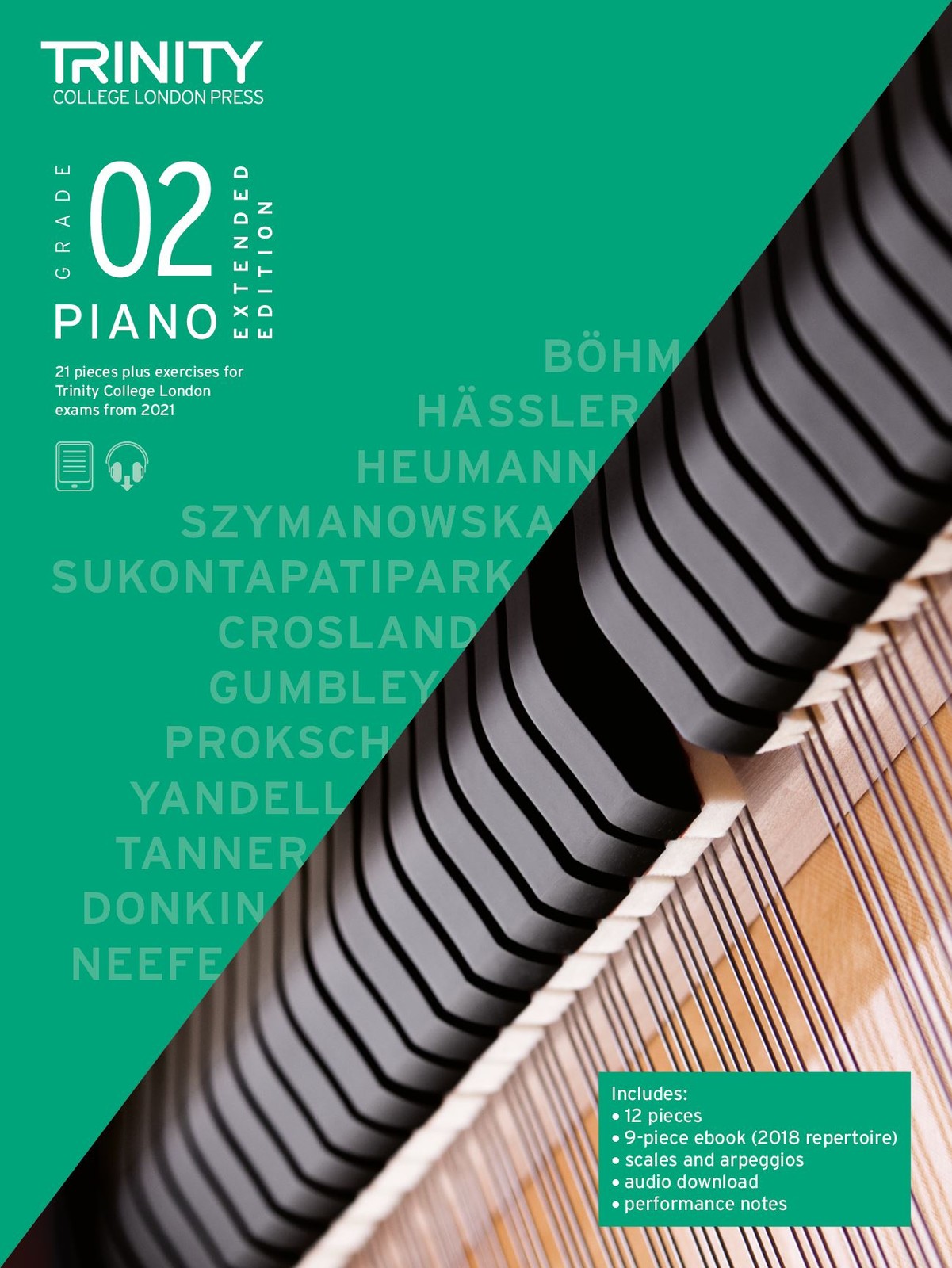 Trinity College London Piano Exam Pieces Plus Exercises From 2021: Grade 2 - Ext