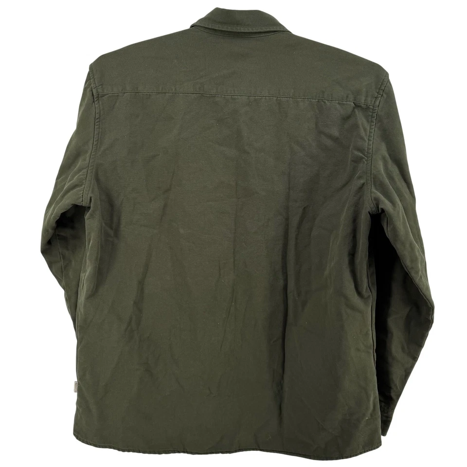 NUEVO CON ETIQUETAS Beretta Para Hombres Algodón Franela Forrada Lona Trabajo Sobrecamisa Chaqueta Verde Para Hombres XL Foto 2 de 4