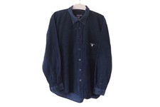 Vintage GANT Corduroy Shirt Size M Blue 90's Retro Style Big Logo