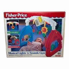 Rare 1998 Fisher Price Musical Lights n Sounds Gym Baby Activity Toy w/ Box