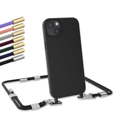 EAZY CASE für Apple iPhone 14 Plus Handyhülle zum Umhängen Tasche mit Band Kette