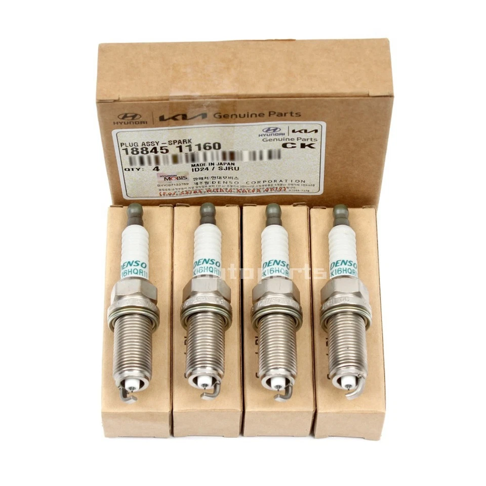 Bujía genuina 1884511160 4 piezas para Santa Fe Sonata Tucson Forte Optima Foto 2 de 3