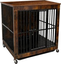 Extra Dog Crate Furniture Removable Top Wooden Dog Kennel Heavy Duty Indoor Pet