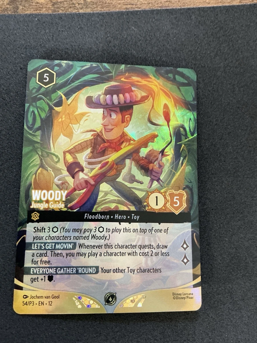 Woody-Jungle Guide 53 Disney Lorcana Promo Cards for sale | eBay