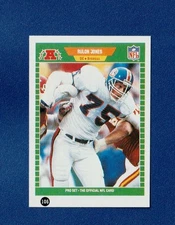 RULON JONES 1991 Workman Mini NFL Pro Set Book Insert Card #106 Broncos READ!