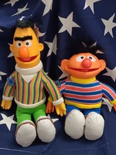 Vintage 1983 Applause Sesame Street Bert  and Ernie Plush Dolls