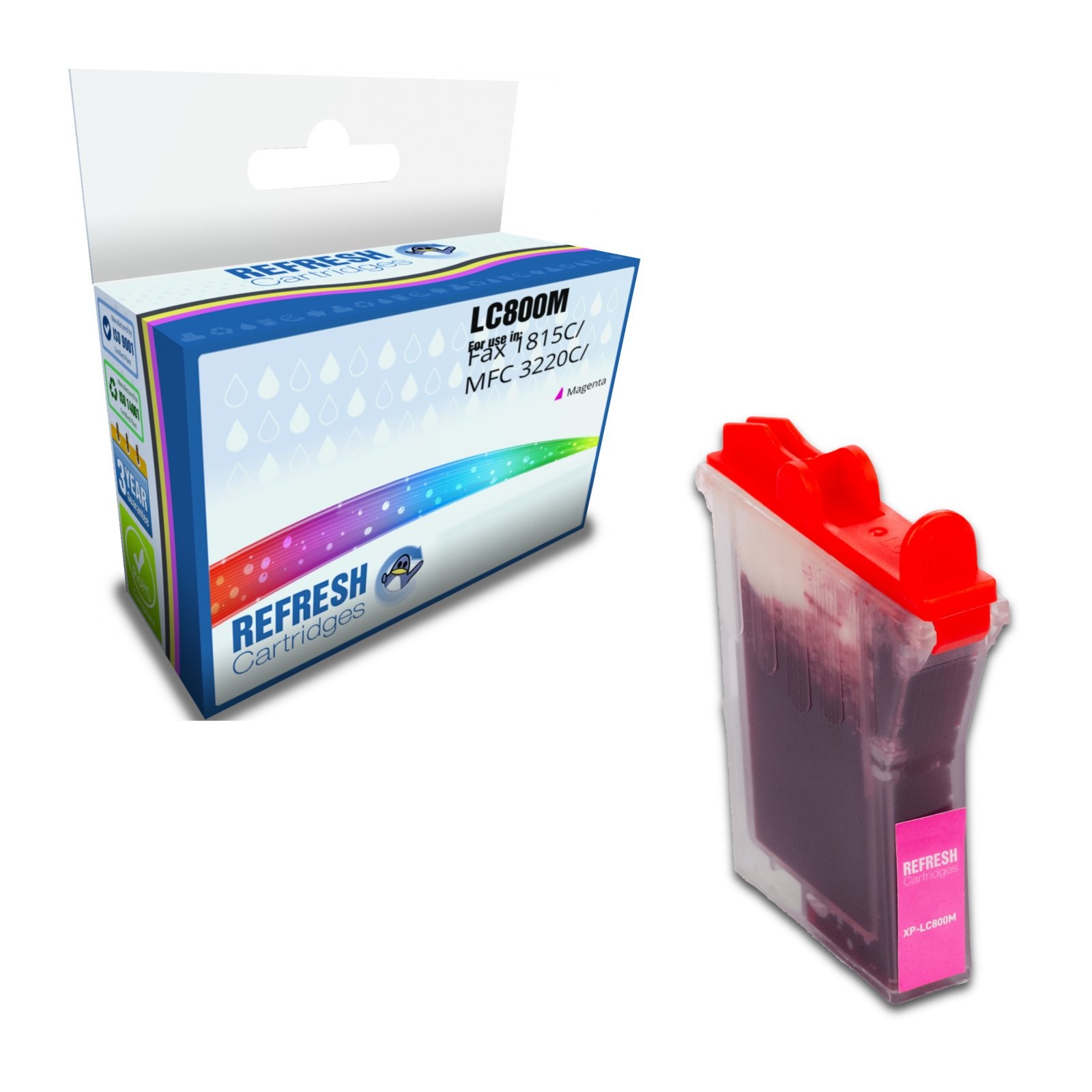 Refresh Cartridges Magenta LC800M Ink Compatible With Brother Printers