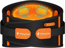 Cordless Heating Pad 10000mAh, Heated Back Massager Belt with Vibration