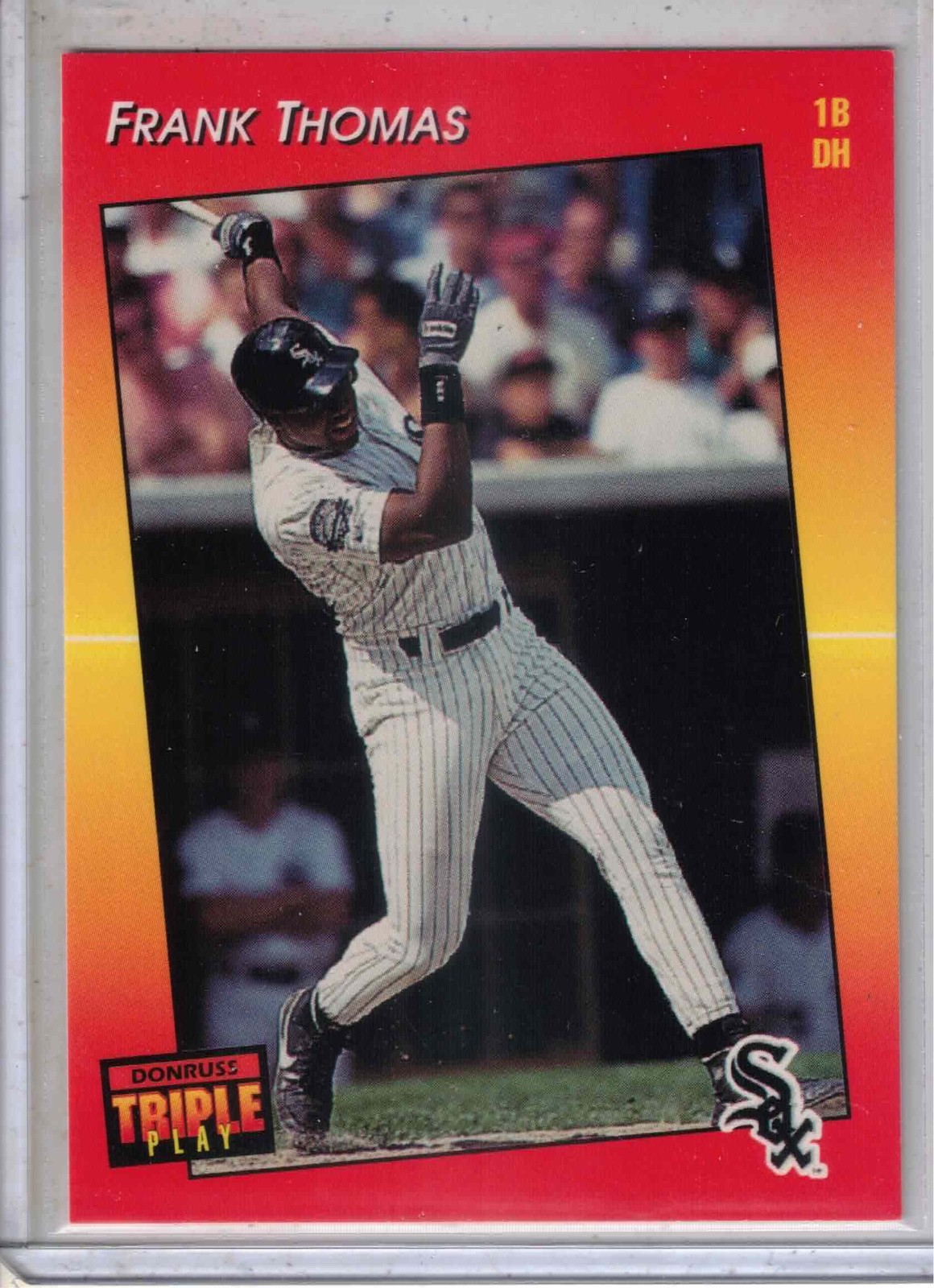1992 Donruss Triple Play baseball Frank Thomas PREVIEW PROMO card #6 RARE !!!