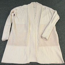 Lululemon Merino Wool Cardigan Sit In Lotus Wrap II Split Back Womens 4 Lt Pink