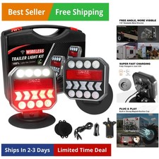 Wireless Trailer Lights 110 Rotatable, Magnetic LED Tail Light for Towing Tr...