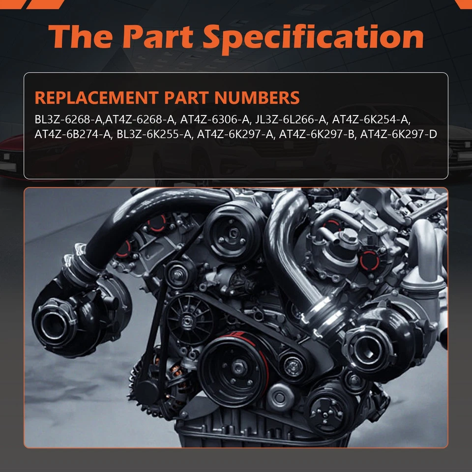 Kit de cadena de distribución bomba de agua para 13-17 Ford Edge Taurus Lincoln MKS MKX 3,5 3,7 L Foto 3 de 4