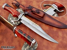 1-OF-A-KIND CUSTOM TOOL STEEL HUNTING BOWIE KNIFE RESIN HANDLE