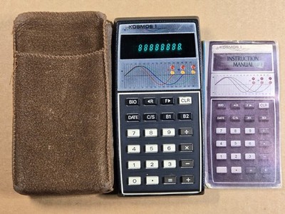 Kosmos 1 (I) Vintage Calculator W/ Soft Pouch & Instruction Working Condition