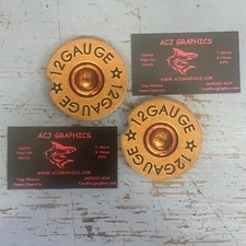 12 gauge shot shell 2nd amendment Sandstone car coaster set of two