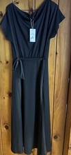 LILLUSORY Women's Long, Black & Belted Dress Size XL NWT- See Pics- Gorgeous!