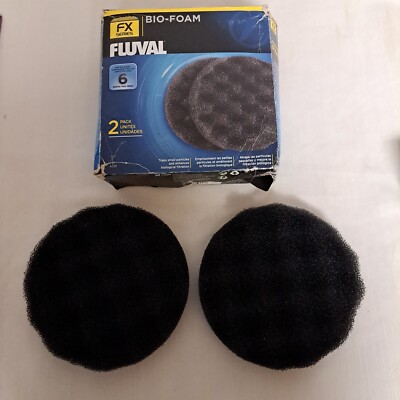 2 pk Fluval FX4 5 6 Bio Foam Replacement Aquarium  filters new    box has damage