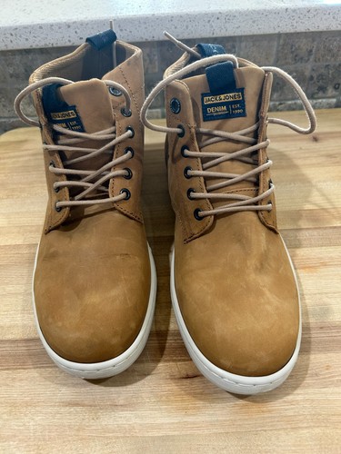 JACK&JONES Dunkelbeige Wildleder Stiefel (Herren) 10M Desert Boots Style - Bild 3 von 6