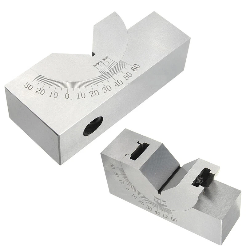 0°-60° Adjustable Angle Block Set V Angle Gauge Block Precision Micro Milling AO - Image 2 of 4