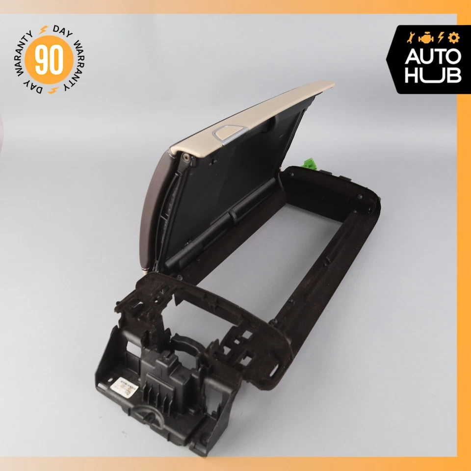 Apoyabrazos consola central delantera Mercedes W222 Maybach S600 reposabrazos Designo rojo OEM Foto 3 de 4