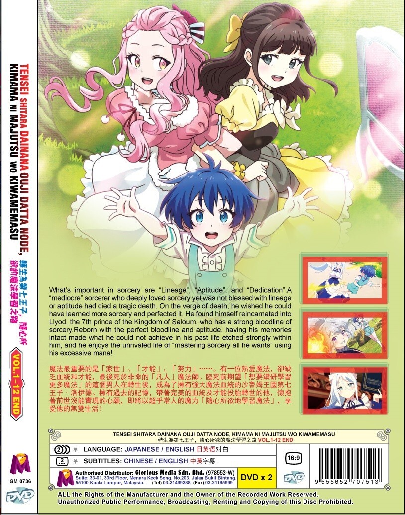 DVD Tensei shitara Dainana Ouji Datta node, Kimama ni Majutsu wo