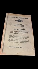 Vintage Operating Instructions for Briggs & Stratton 60700, 61700, 80700, 81700
