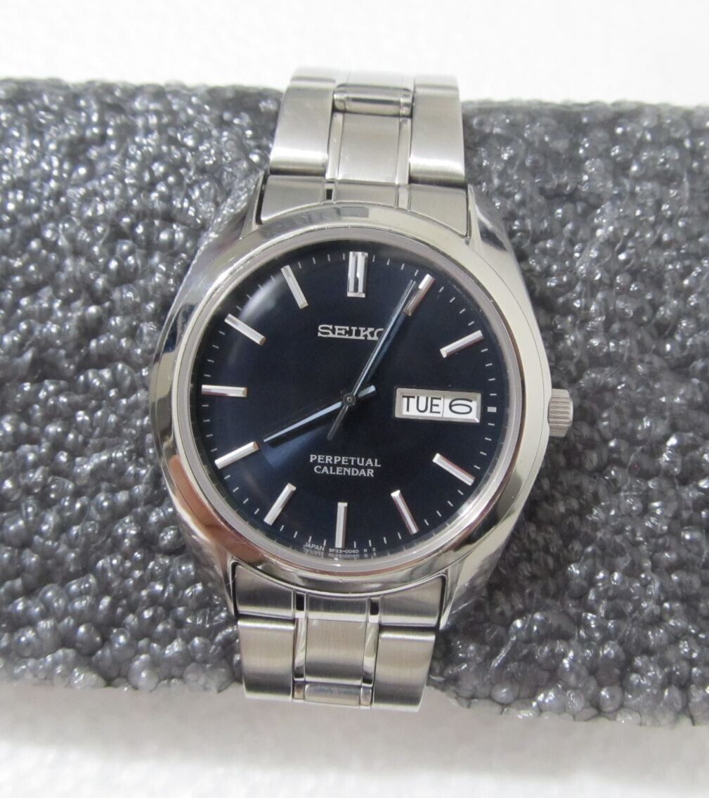 SEIKO 8F33-0040 PERPETUAL CALENDAR Watch Stainless Steel SEIKO 8F33-0040 PERPETUAL CALENDAR Watch Stainless Steel