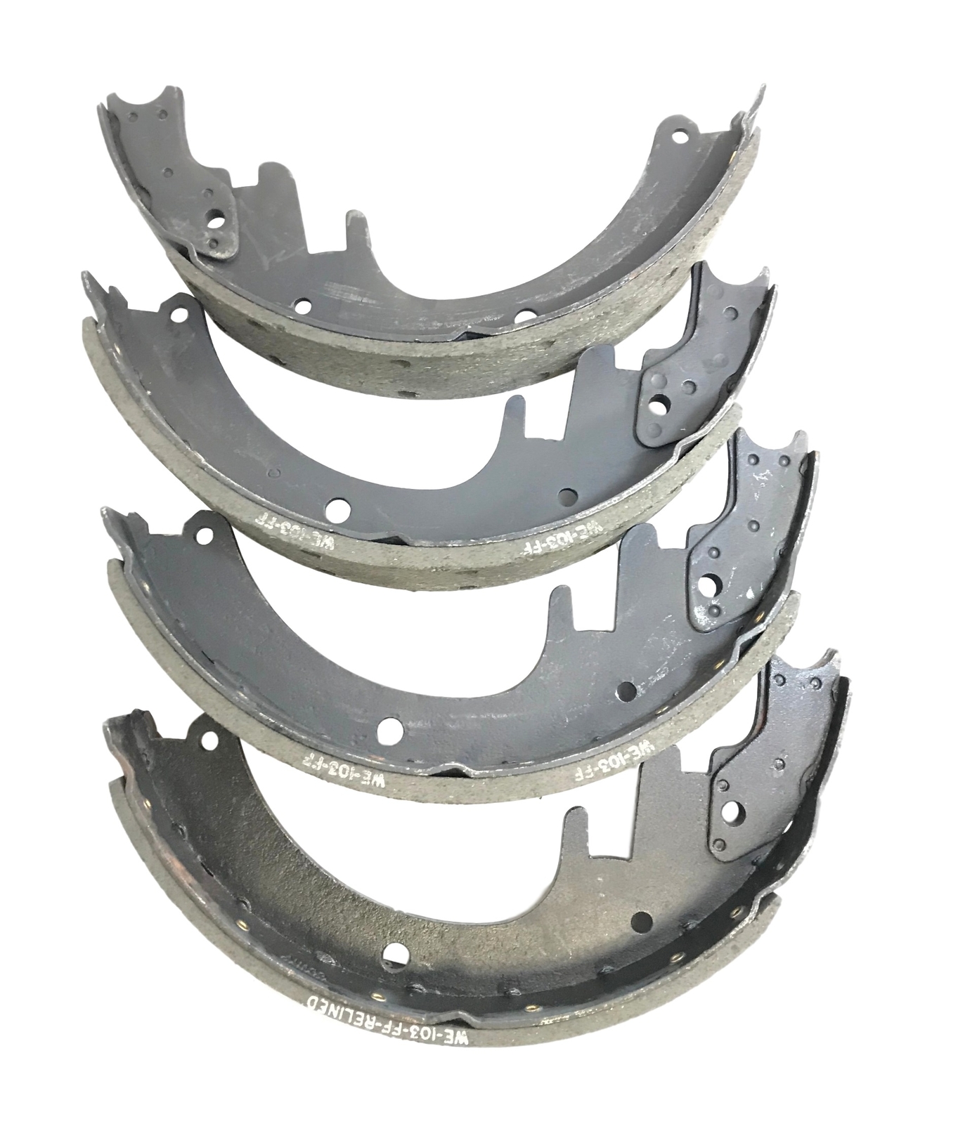 Big A 1-{417R} Relined Drum Brake Shoe Set 1417R 417R