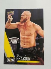 STU GRAYSON 2021 UPPER DECK AEW YELLOW JAZWARES UNMATCHED #32 