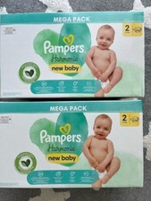 Lot pack 208 Couches PAMPERS HARMONIE New Baby Taille 2 (4 à 8 KG) Premium Bébé