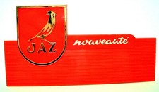 Vintage publicité montre JAZ plaque plastique vitrine watch salon diver watch 