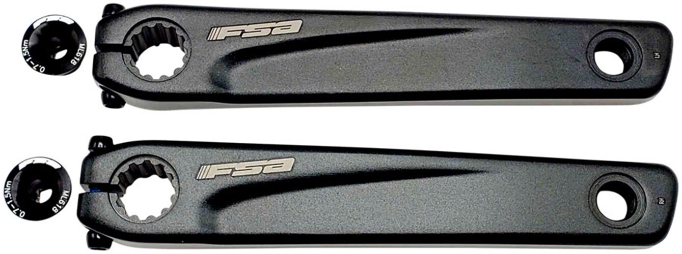 Комплект кривошипно-шатунных рычагов для велосипеда Bafang M800 Ebike Full Speed Ahead CK-603 - 170 мм черный 12090₽